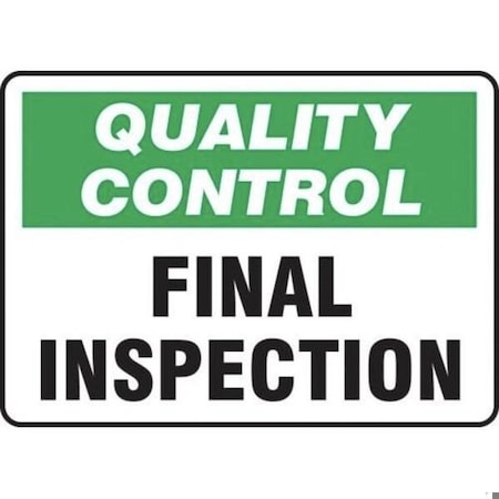 Accuform QUALITY CONTROL Safety Sign NONCONFORM MQTL722VA